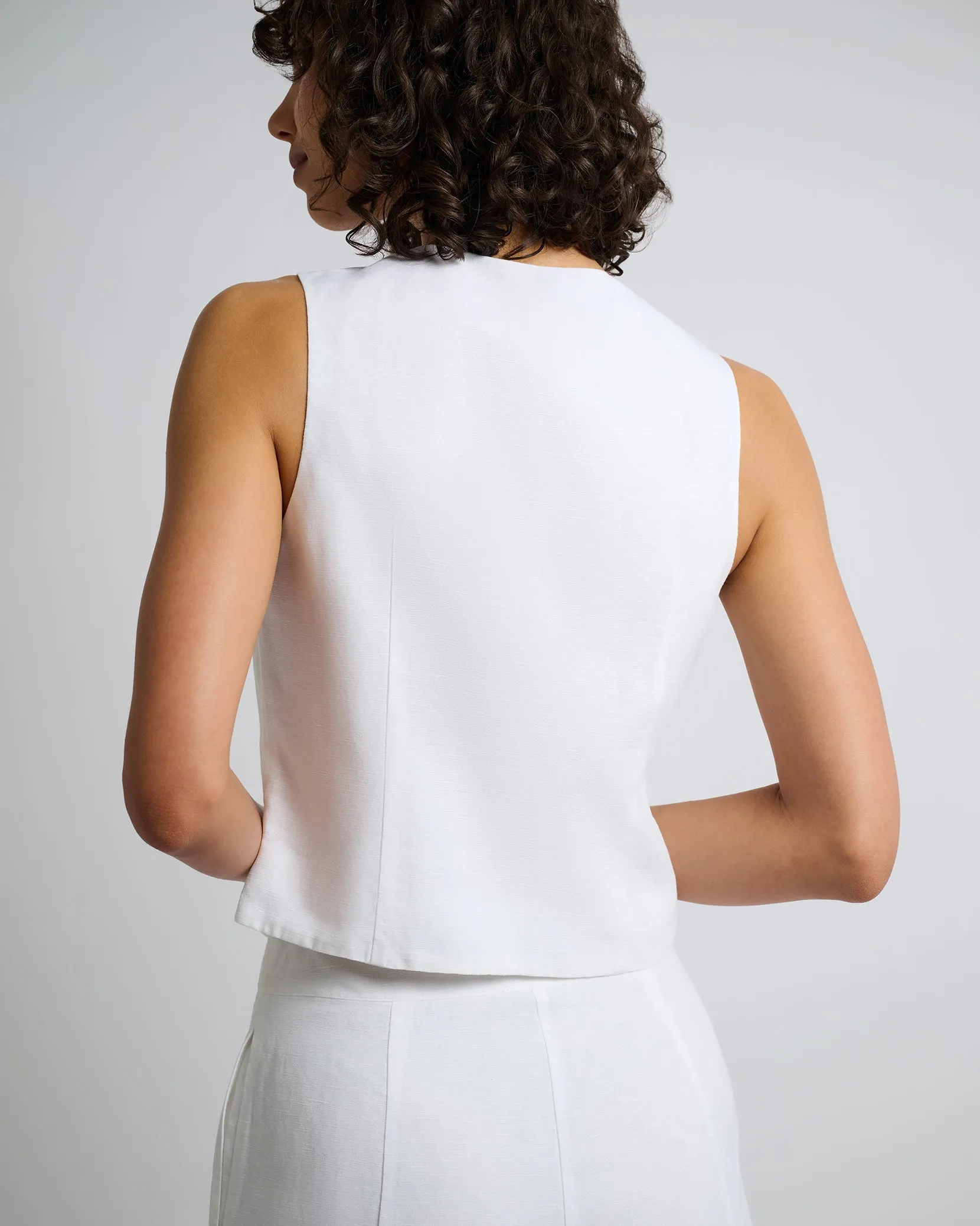 Air Linen Relaxed Vest
