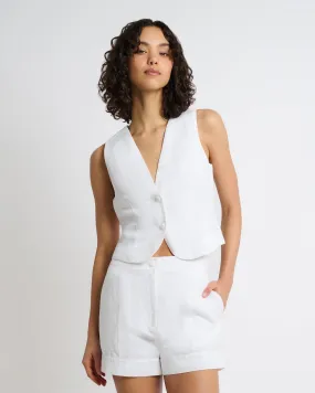 Air Linen Relaxed Vest