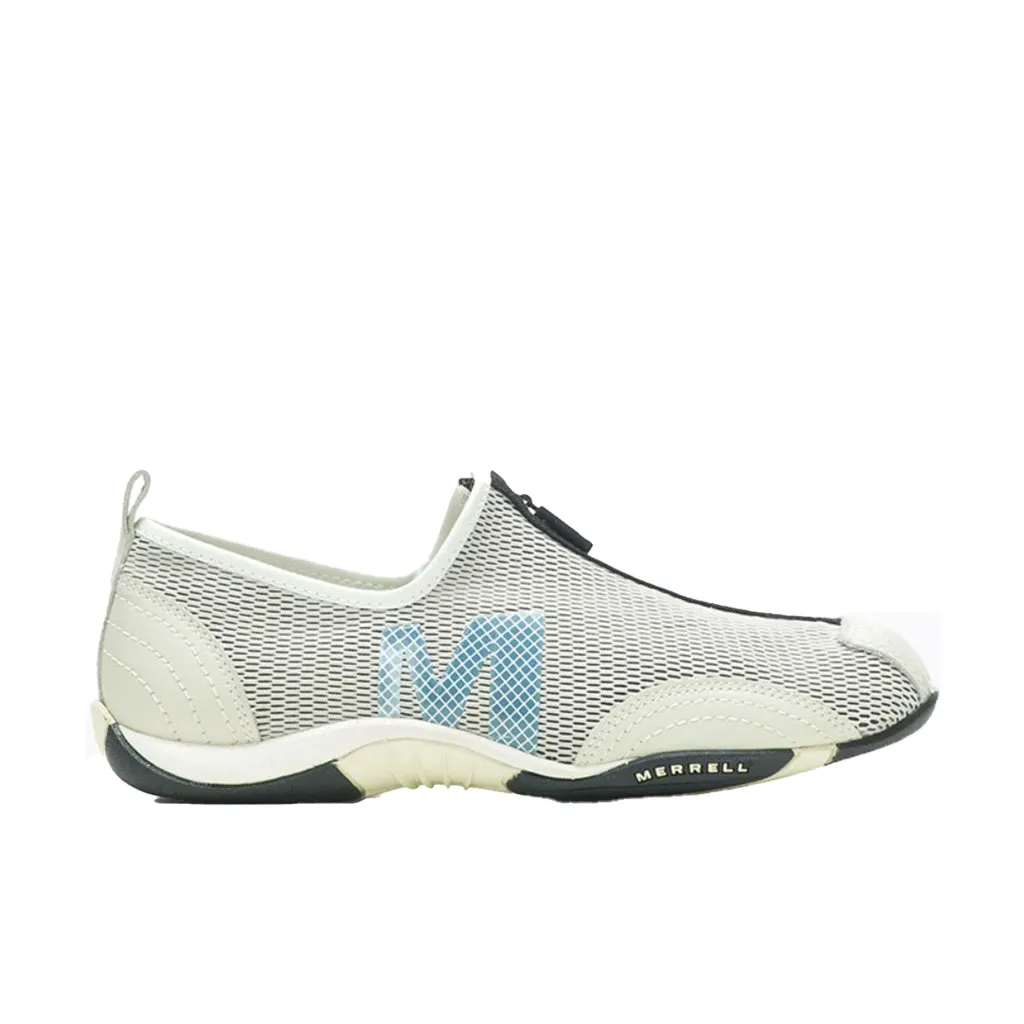 Barrado Mesh Zip - White/Beige