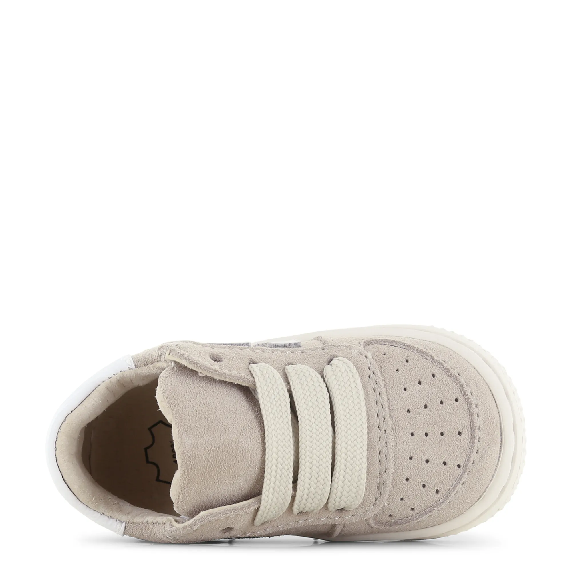 (BN25S002-A) Leather Lace up Sneakers Taupe