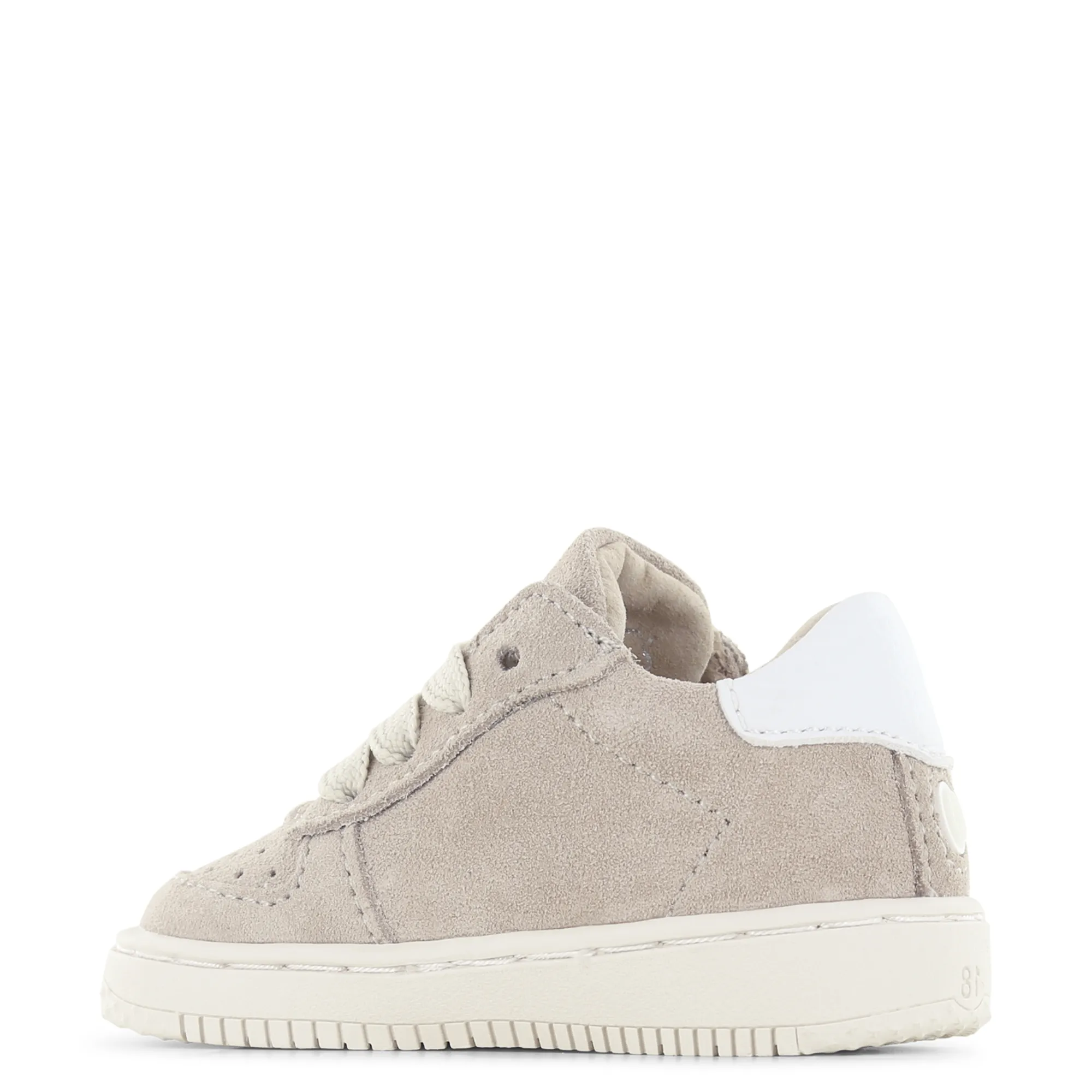 (BN25S002-A) Leather Lace up Sneakers Taupe
