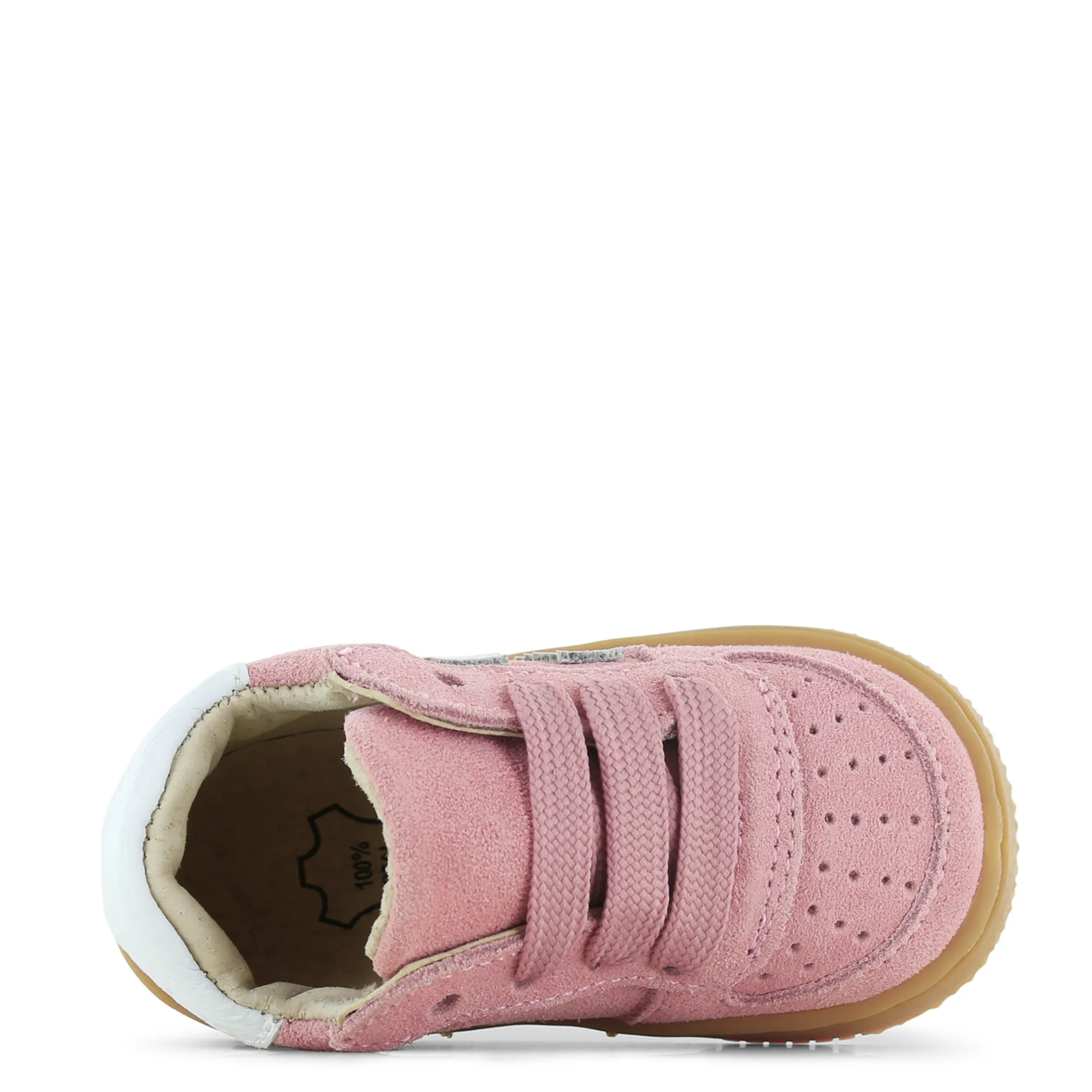 (BN25S002-B) Leather Lace up Sneakers Pink