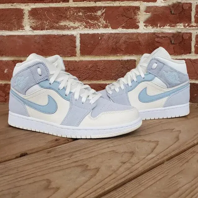 Custom Air Jordan 1 Light Blue Sneakers