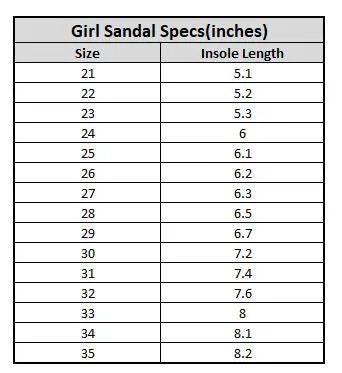 Girls Sandal SA-36-BLACK