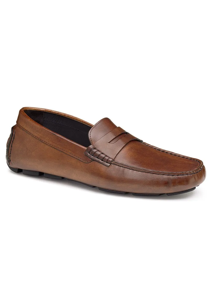 J & M Collection Dayton Penny in Brown Italian Calfskin