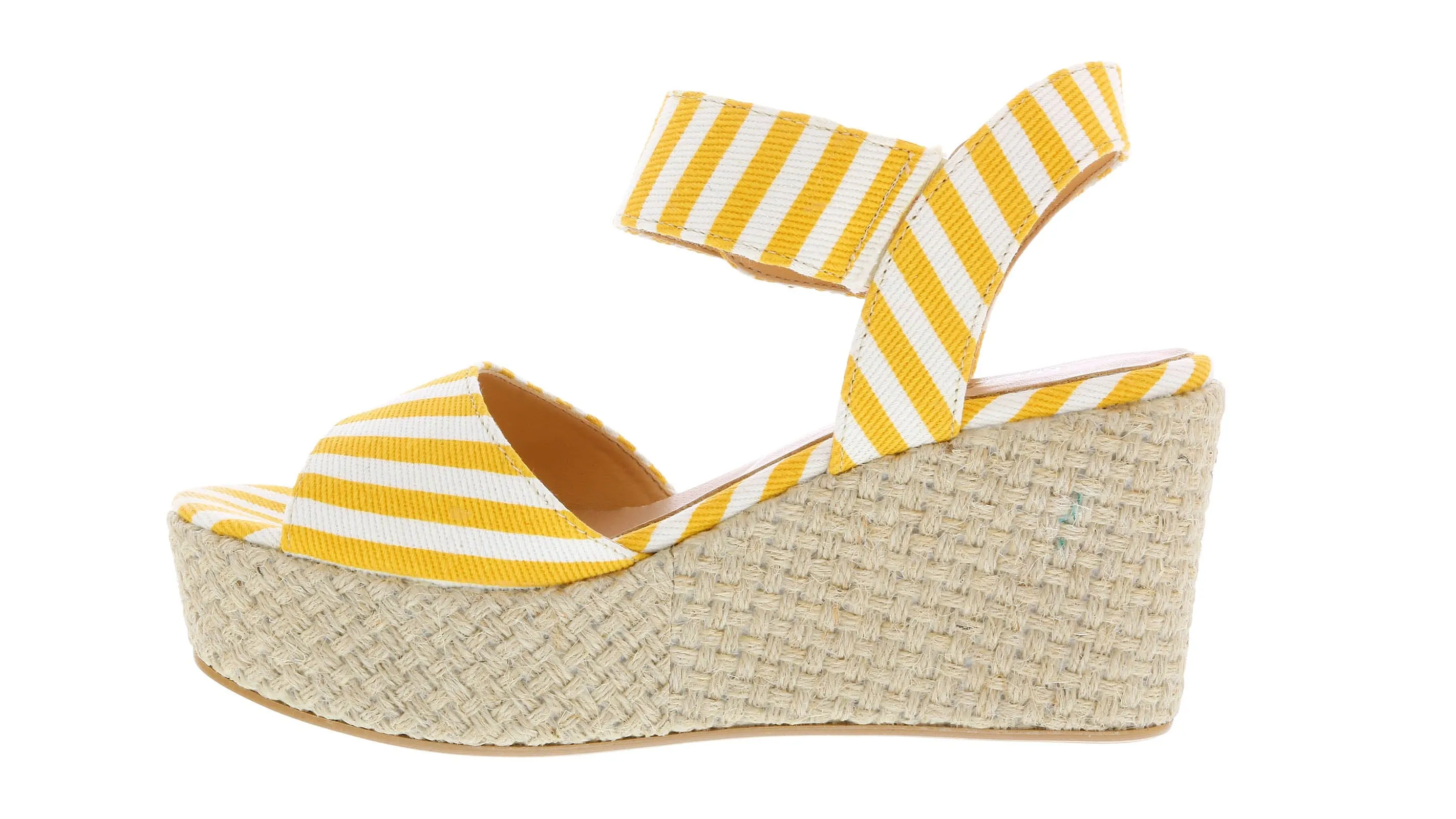 Love Moschino  Striped Wedge Heel Sandal-