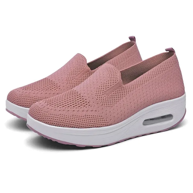 Maura - Supportive Air Cushion Platform Mules for Women