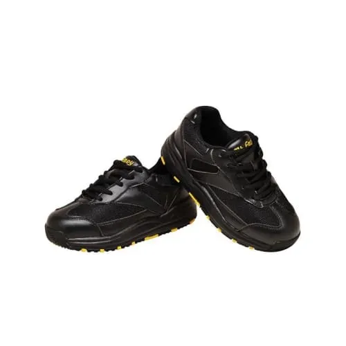 Mt. Emey 2151 Black - Children Oil/Slip Resistant Sneakers with Laces
