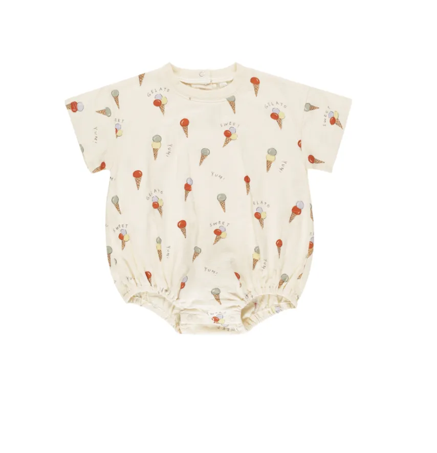 Relaxed Bubble Romper - Gelato