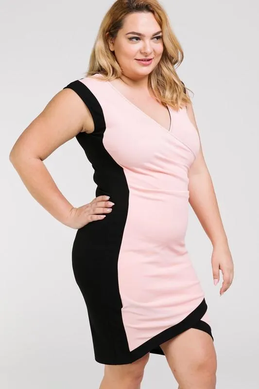 Show Don't Tell Wrap BodyCon Dress