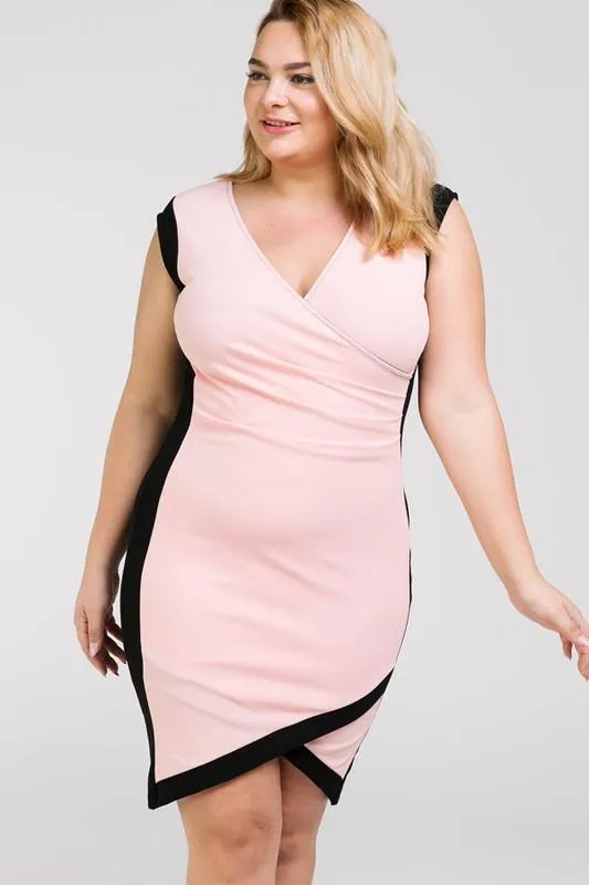 Show Don't Tell Wrap BodyCon Dress