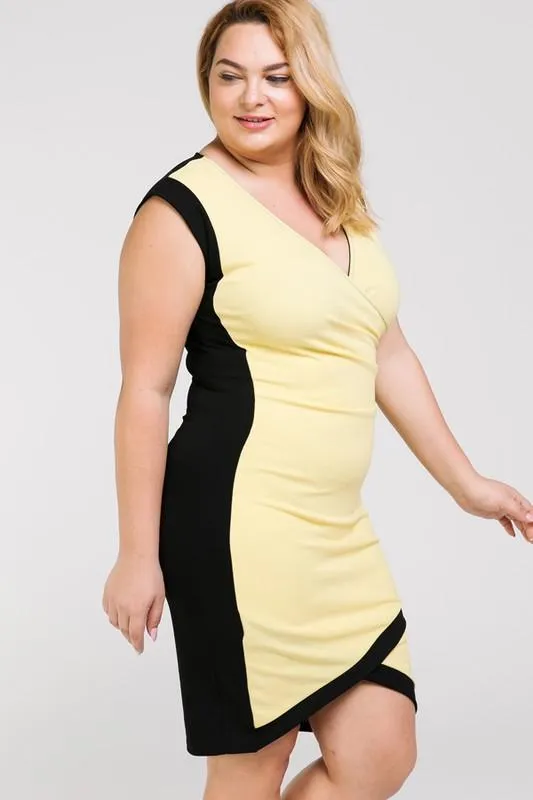 Show Don't Tell Wrap BodyCon Dress