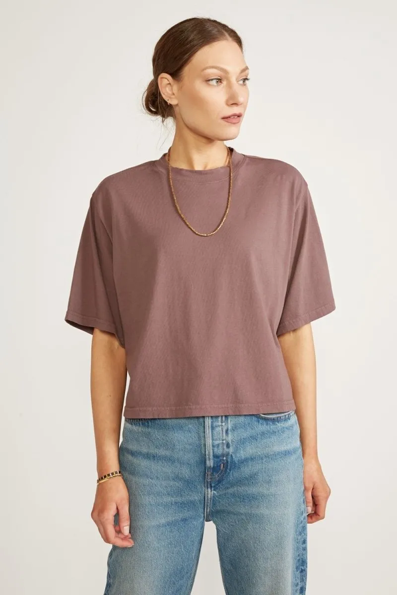 Sylvie Relaxed Tee - Peppercorn